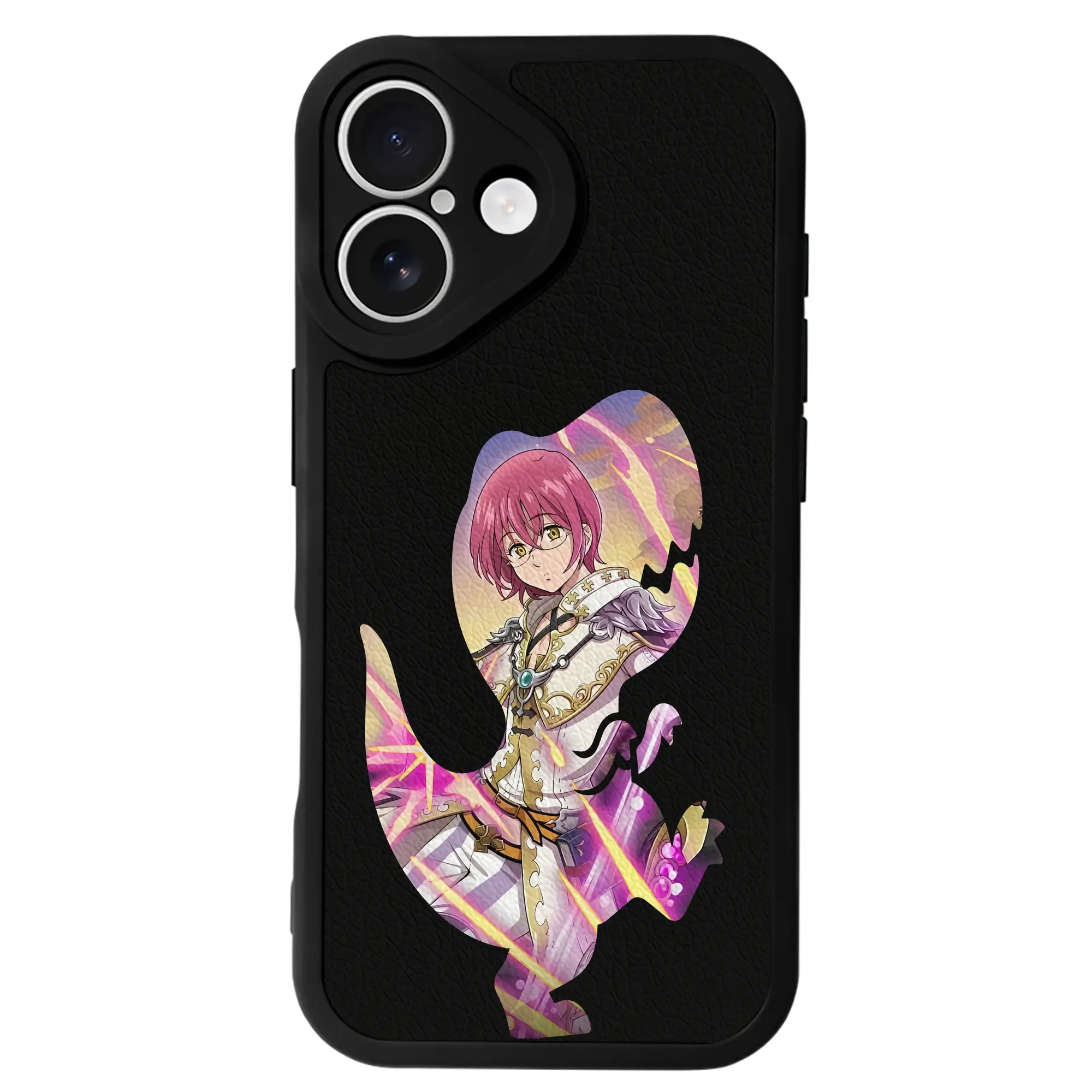 七つの大罪 グッズ ゴウセル - IPhone 16シリーズ対応 ・ シリコンスマホケース ・ レザー調 ・ 高精度フィット ・ 耐衝撃 ・ ワイヤレス充電対応 ・ 精密カット